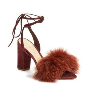 Loeffler Randall Nicolette Sandal in Burgundy